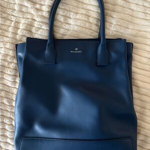 Mulberry Navy Tote Bag